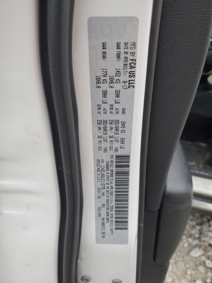 2018 Dodge Durango Sxt VIN: 1C4RDJAG0JC115775 Lot: 92257635