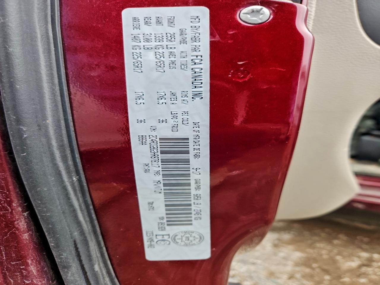 2017 Dodge Grand Caravan Se VIN: 2C4RDGBG3HR878117 Lot: 92259175