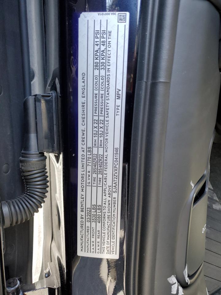 2023 Bentley Bentayga VIN: SJAAT2ZVXPC024421 Lot: 91570395