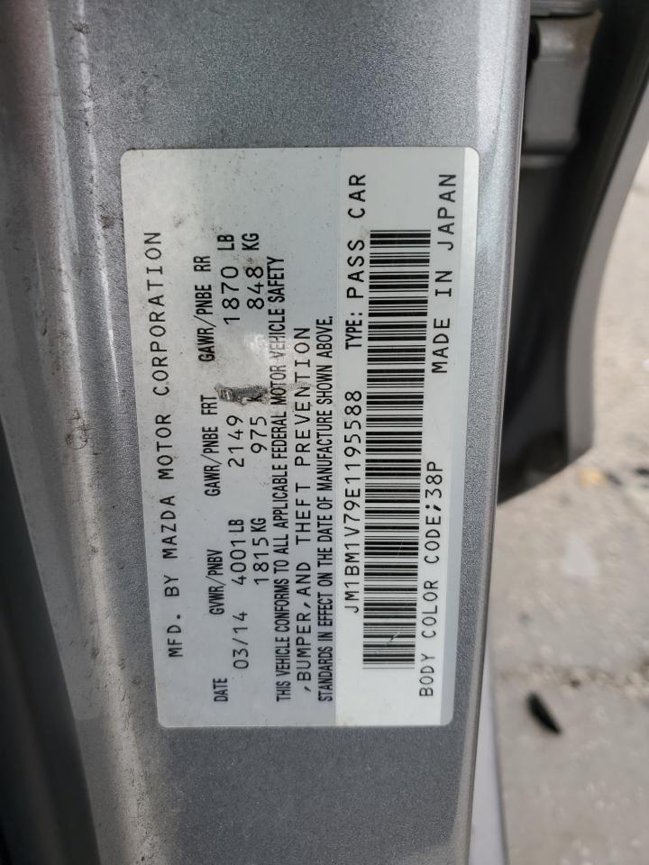 2014 Mazda 3 Touring VIN: JM1BM1V79E1195588 Lot: 93042915
