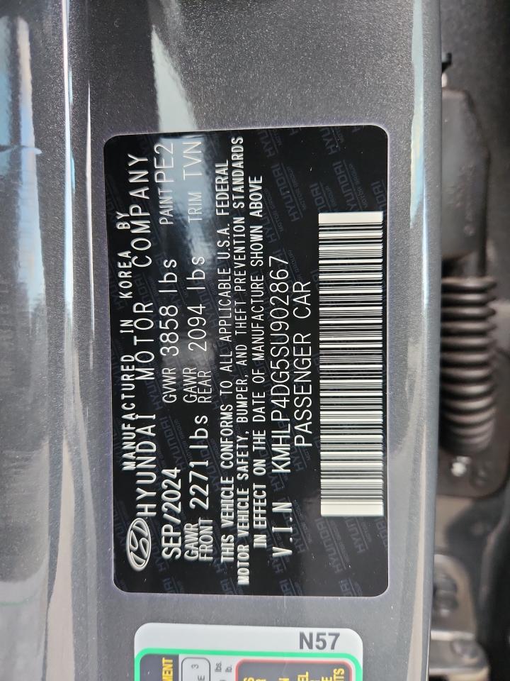 2025 Hyundai Elantra Limited VIN: KMHLP4DG5SU902867 Lot: 92532965