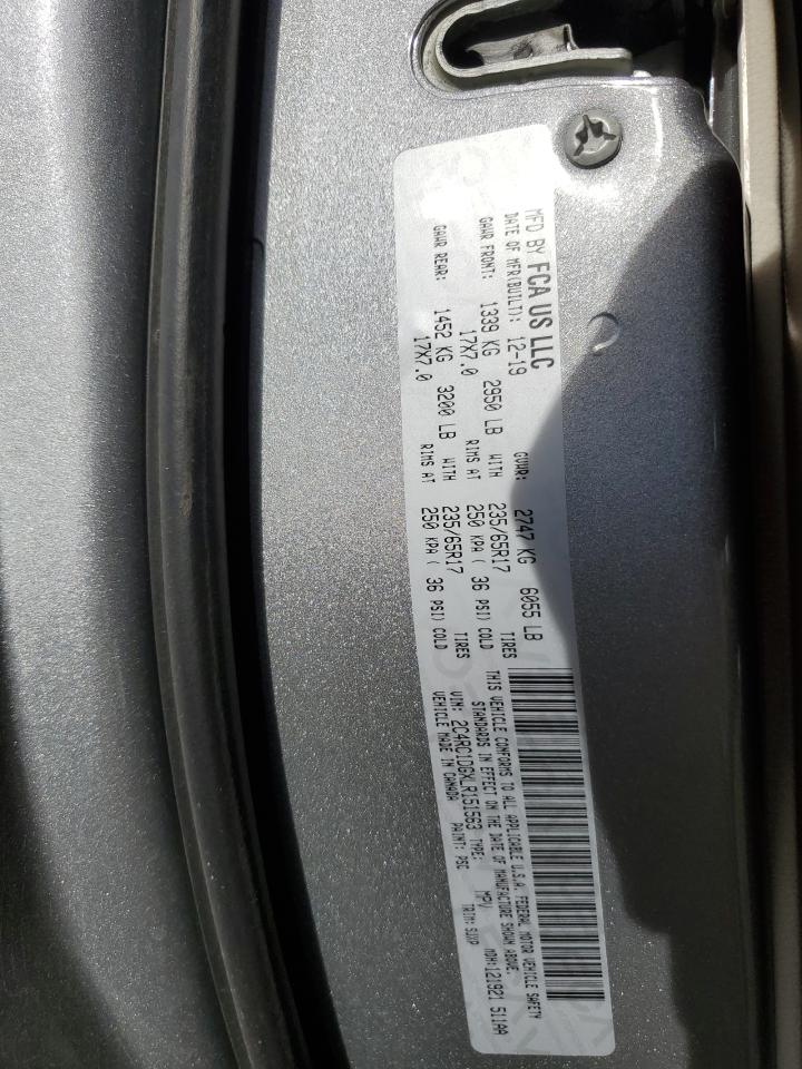 2020 Chrysler Voyager Lxi VIN: 2C4RC1DGXLR151563 Lot: 82728485