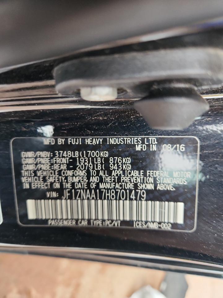 2017 Toyota 86 Base VIN: JF1ZNAA17H8701479 Lot: 93418135