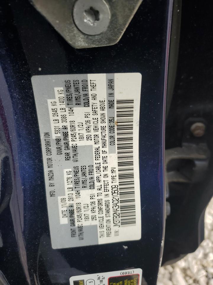 2010 Mazda Cx-9 VIN: JM3TB2MA3A0210509 Lot: 91890945