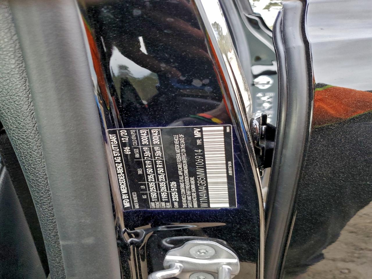 2021 Mercedes-Benz Glb 250 VIN: W1N4M4GB5MW106914 Lot: 93749065