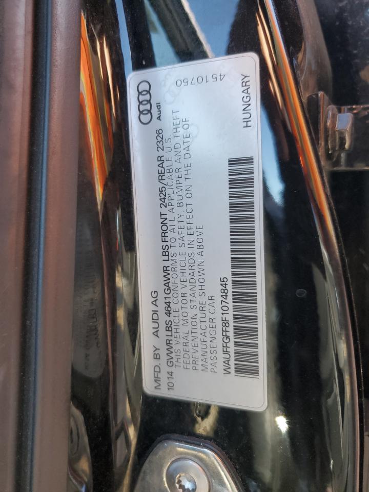 2015 Audi S3 Prestige VIN: WAUFFGFF8F1074845 Lot: 92916635