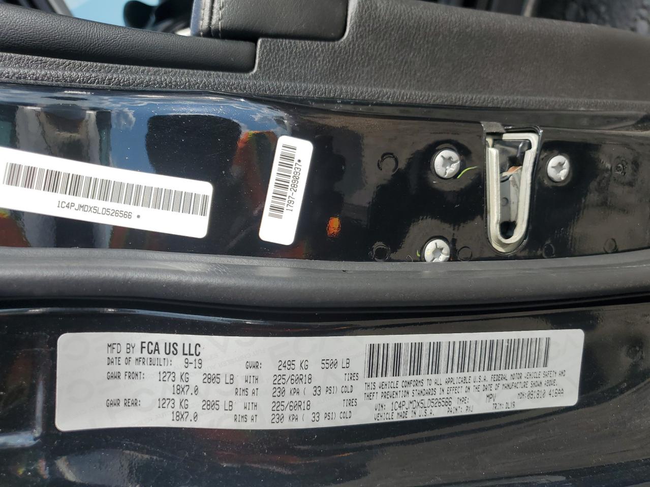 2020 Jeep Cherokee Limited VIN: 1C4PJMDX5LD526566 Lot: 89880715