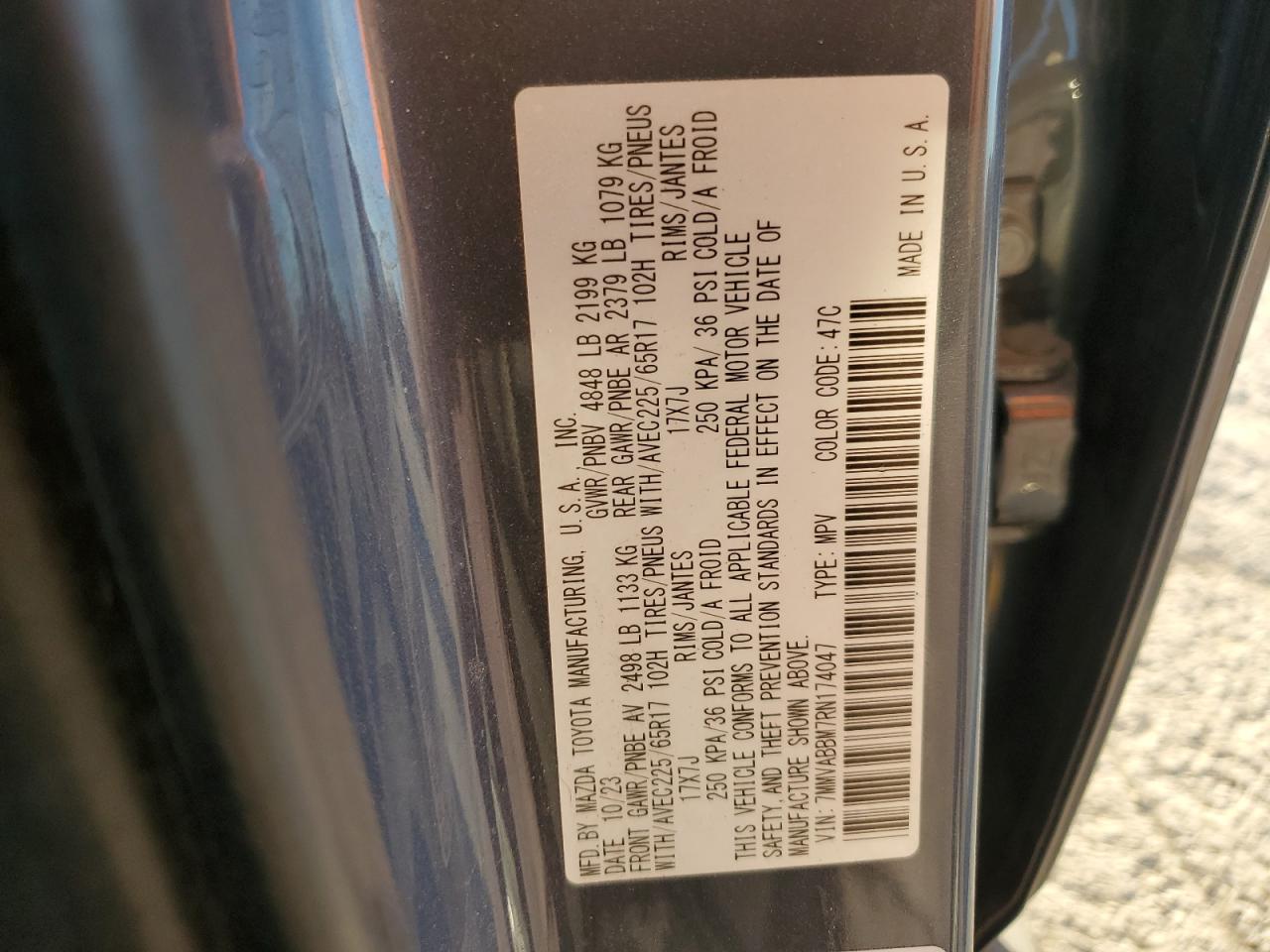 2024 Mazda Cx-50 Preferred VIN: 7MMVABBM7RN174047 Lot: 92119575