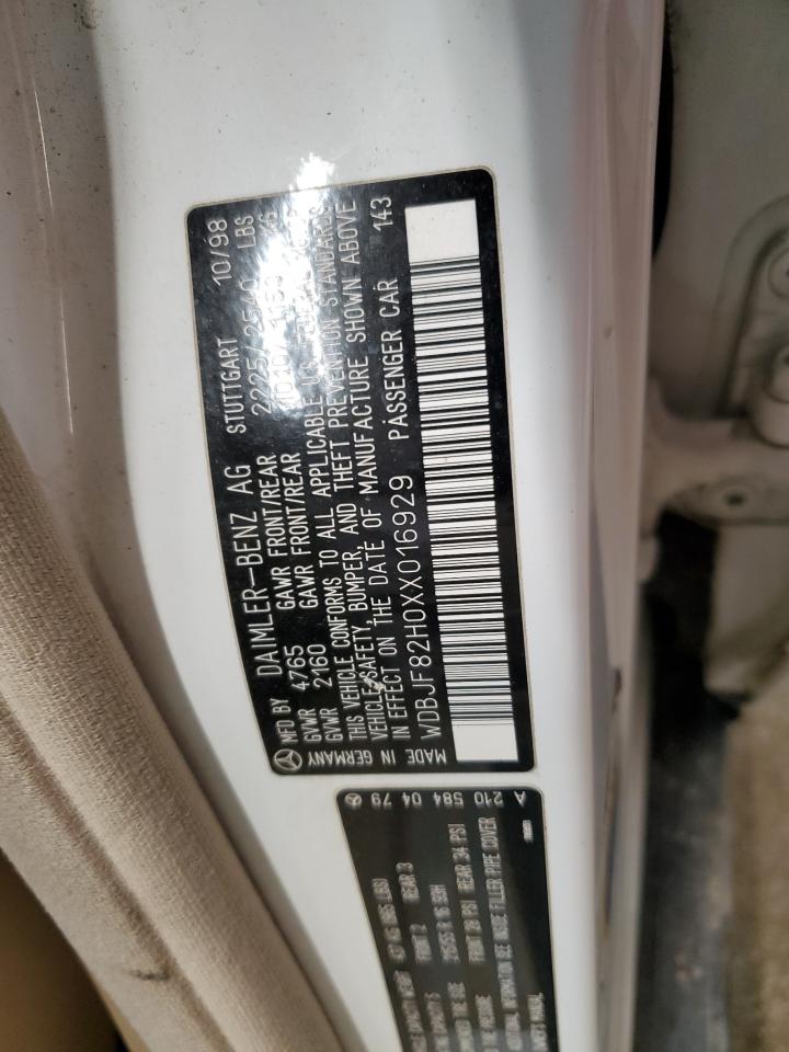 1999 Mercedes-Benz E 320 4Matic VIN: WDBJF82H0XX016929 Lot: 86857285