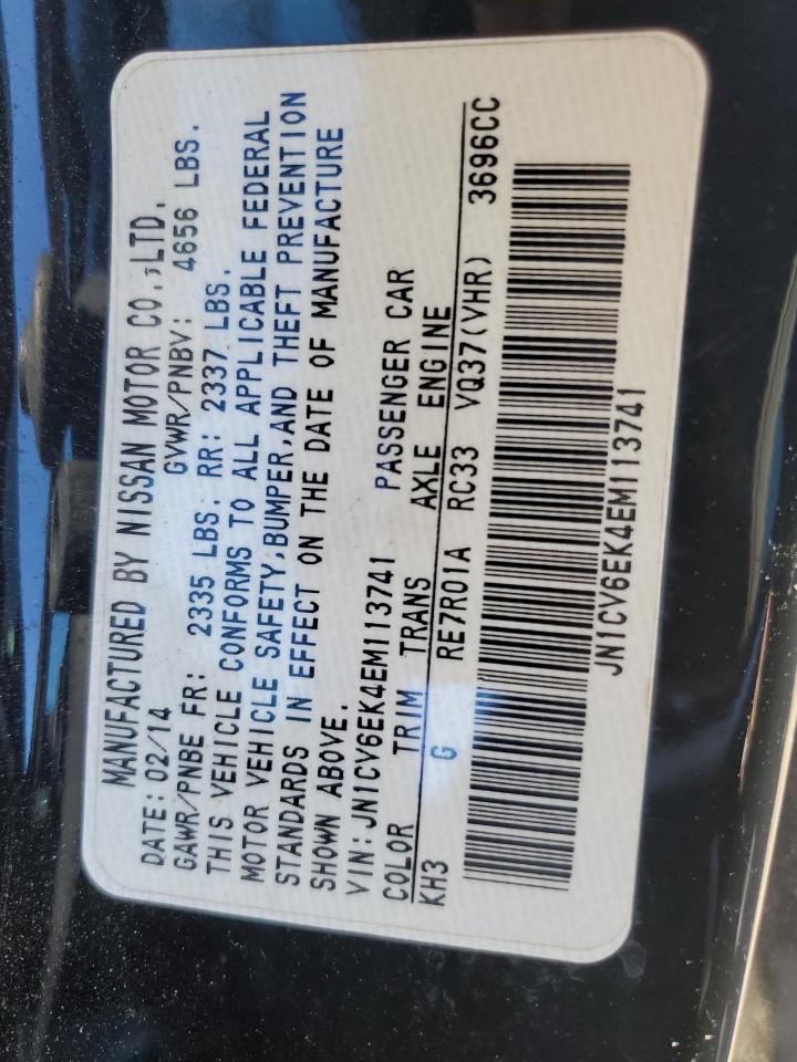 2014 Infiniti Q60 Journey VIN: JN1CV6EK4EM113741 Lot: 92194985