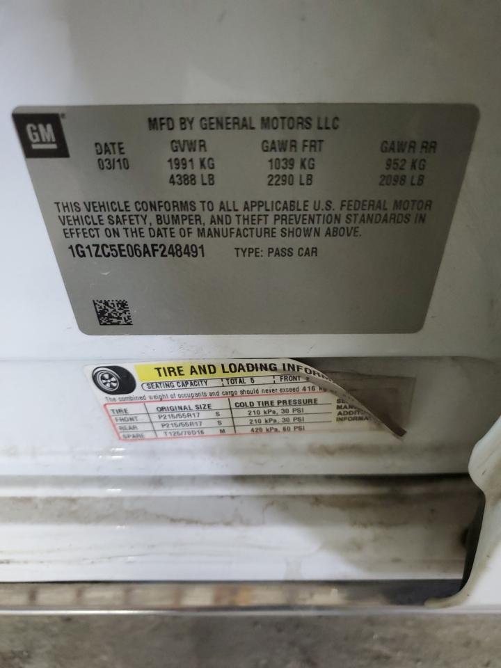 2010 Chevrolet Malibu 1Lt VIN: 1G1ZC5E06AF248491 Lot: 92062875