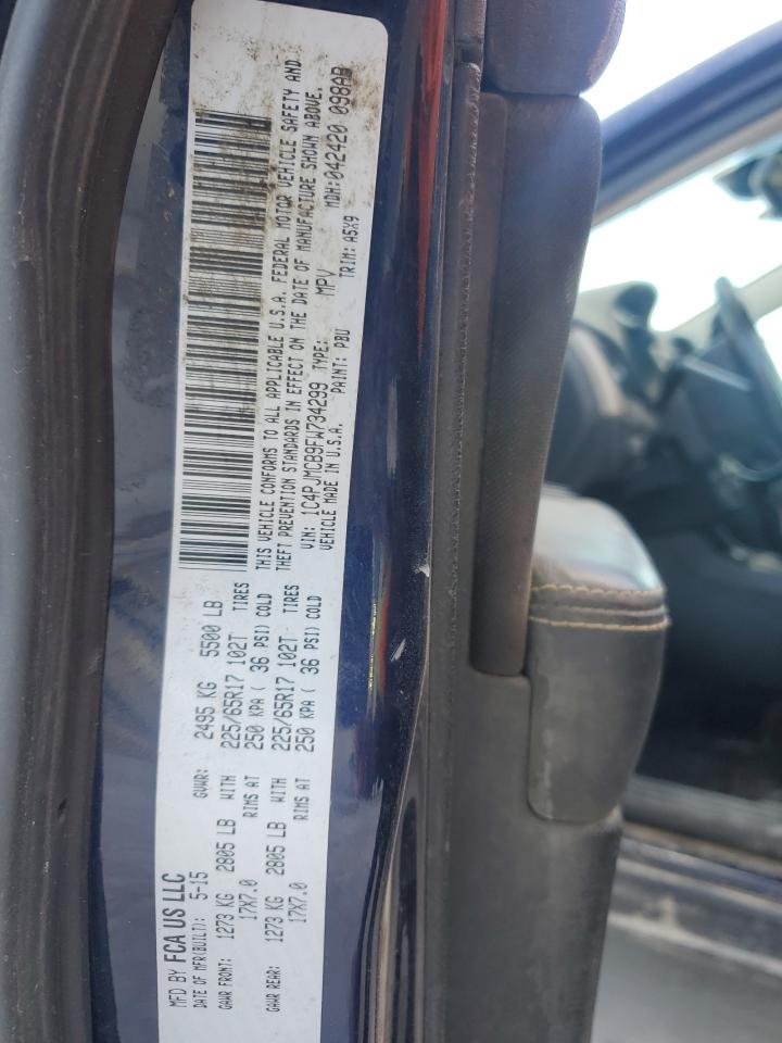 2015 Jeep Cherokee Latitude VIN: 1C4PJMCB9FW734299 Lot: 90469265