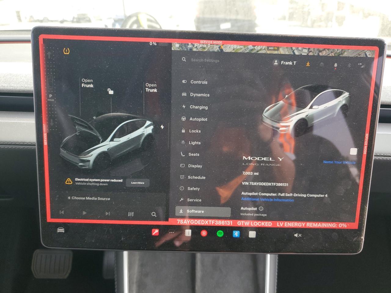 2026 Tesla Model Y VIN: 7SAYGDEDXTF386131 Lot: 91669575