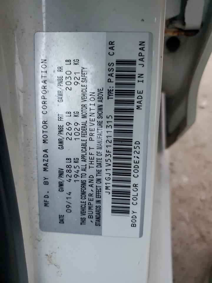 2015 Mazda 6 Touring VIN: JM1GJ1V53F1211315 Lot: 93207175