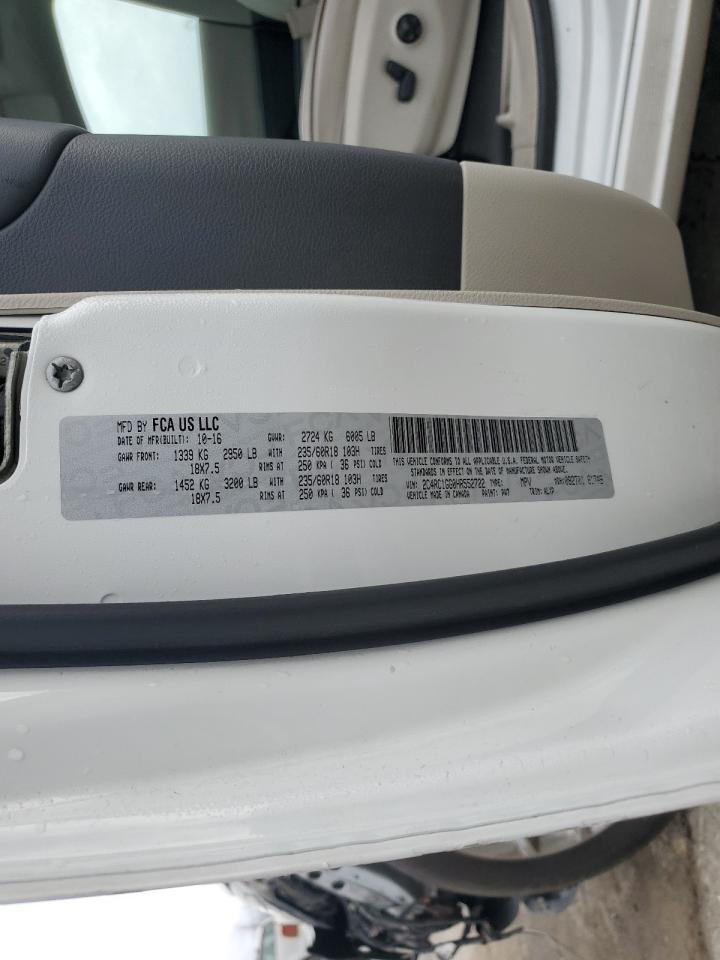 2017 Chrysler Pacifica Limited VIN: 2C4RC1GG0HR552722 Lot: 93064145