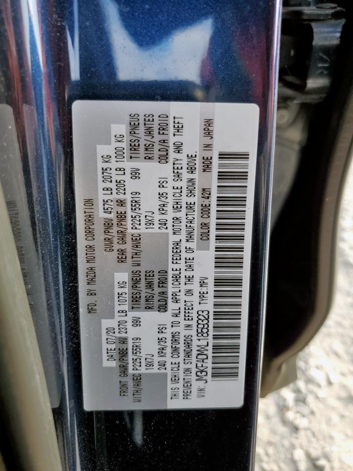 2020 Mazda Cx-5 Grand Touring VIN: JM3KFADMXL1859323 Lot: 92654465