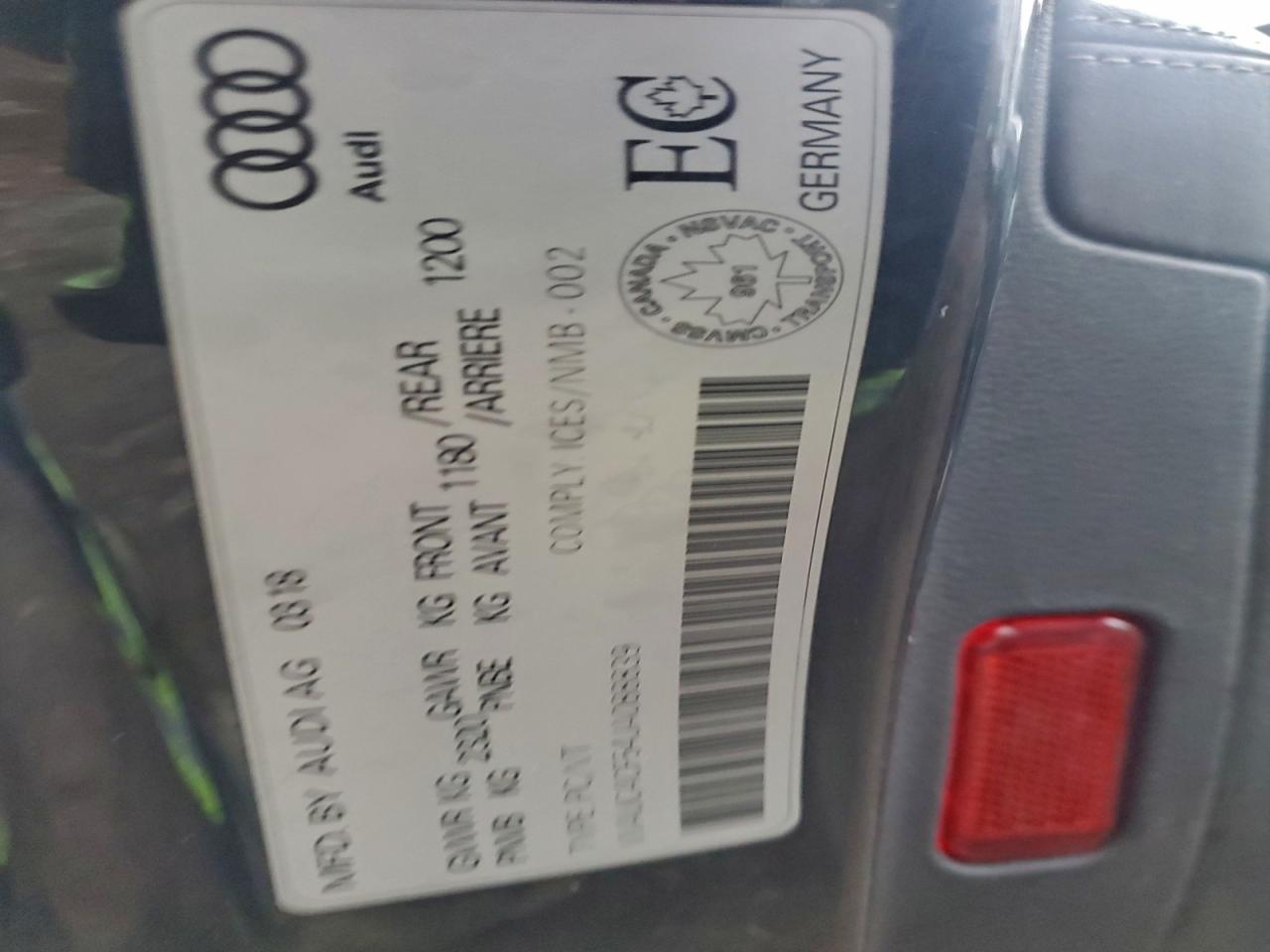 2018 Audi S5 Prestige VIN: WAUC4CF54JA088839 Lot: 93308105