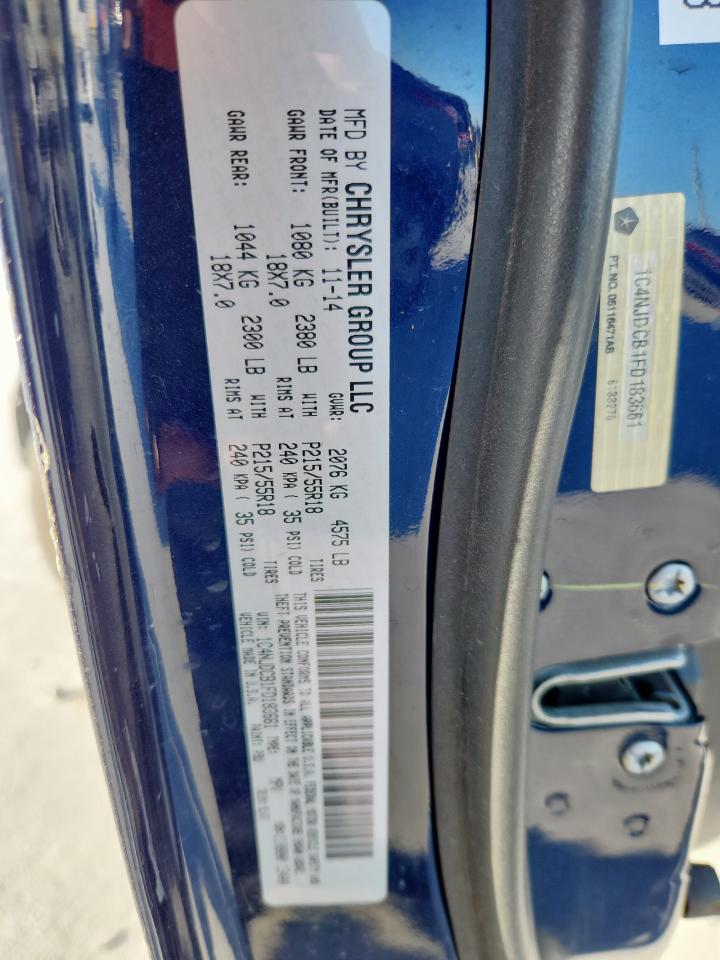 2015 Jeep Compass Limited VIN: 1C4NJDCB1FD183661 Lot: 93276345