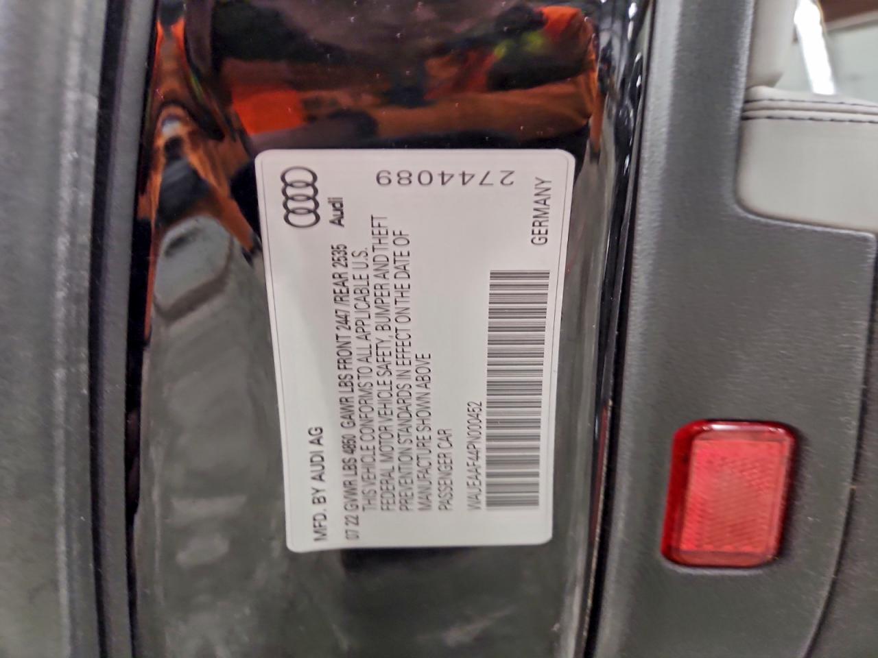 2023 Audi A4 Premium Plus 45 VIN: WAUEAAF44PN000452 Lot: 93541705