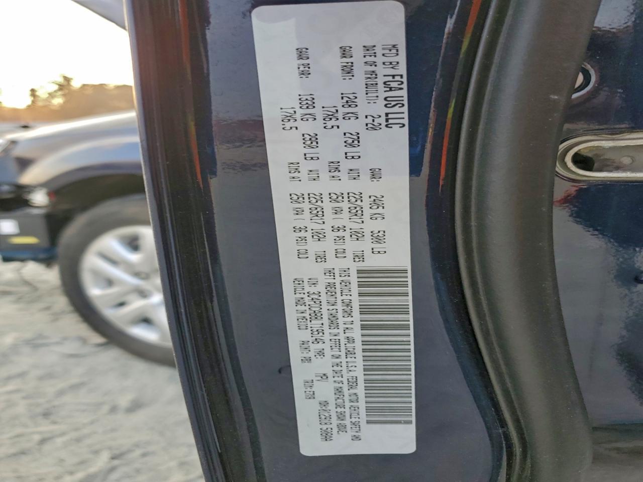 2020 Dodge Journey Se VIN: 3C4PDCAB8LT195146 Lot: 93677305