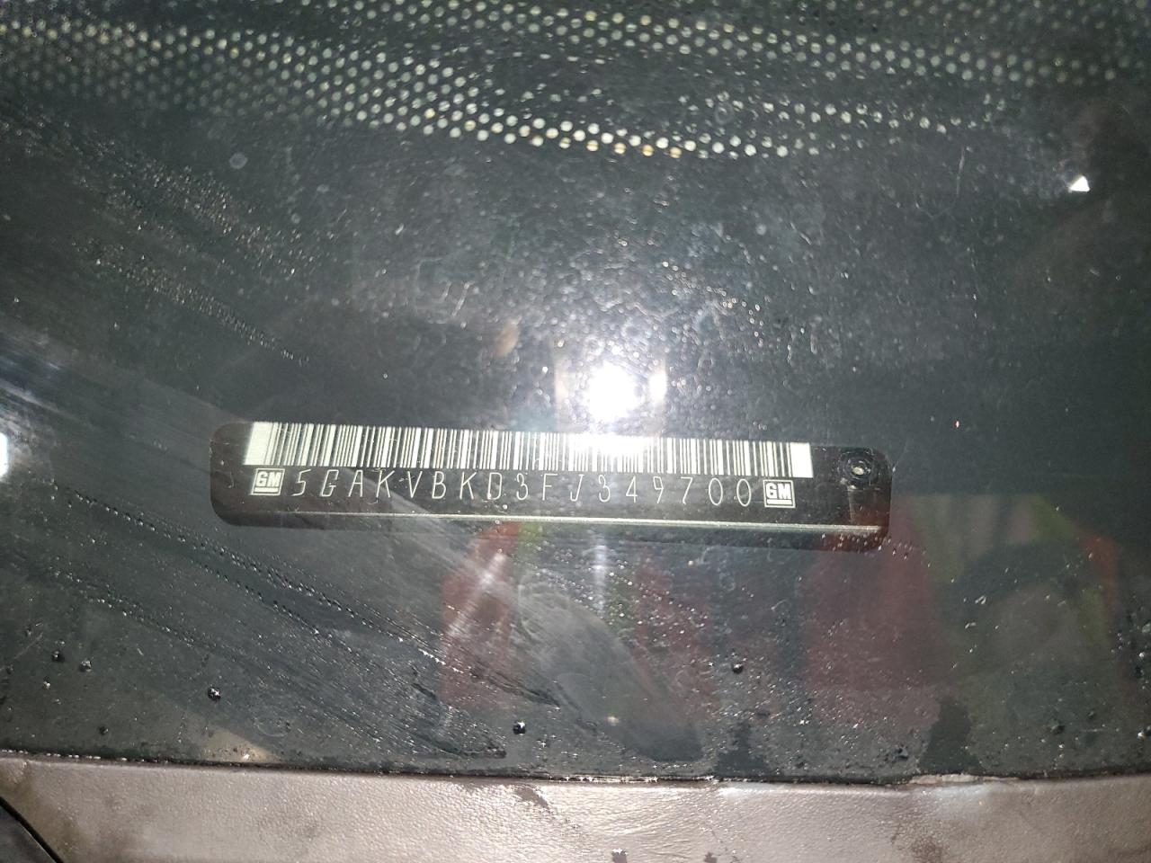 2015 Buick Enclave VIN: 5GAKVBKD3FJ349700 Lot: 92641315