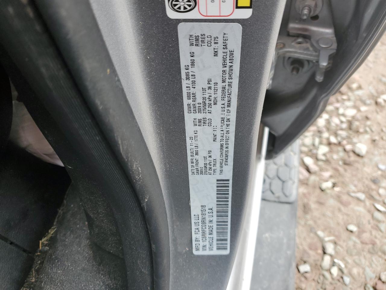 2024 Ram 1500 Tradesman VIN: 1C6RRFCG9RN181518 Lot: 92881795