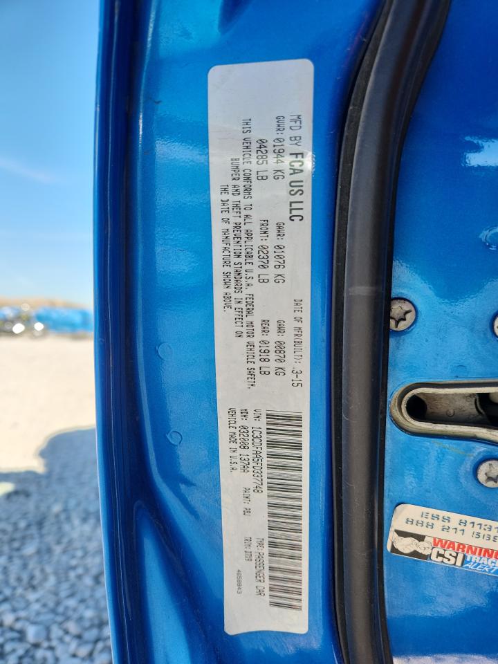 2015 Dodge Dart Se VIN: 1C3CDFAA5FD337748 Lot: 92002605