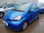 2010 TOYOTA AYGO 1.0 VVT-I BLUE 3DR for sale at Copart PETERLEE