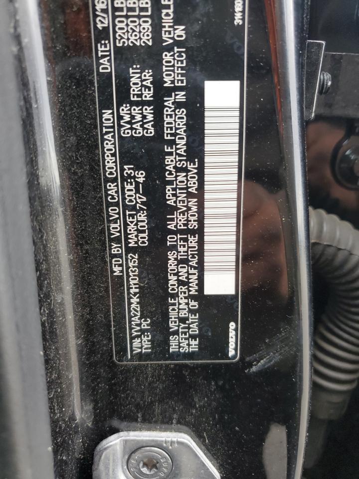 2017 Volvo S90 T6 Momentum VIN: YV1A22MK1H1013152 Lot: 92416195