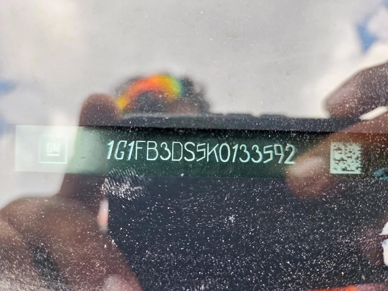 2019 Chevrolet Camaro Ls VIN: 1G1FB3DS5K0133592 Lot: 93281945