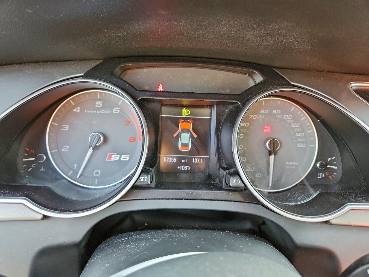 2013 Audi S5 Premium Plus VIN: WAUGGAFR3DA016132 Lot: 93235025