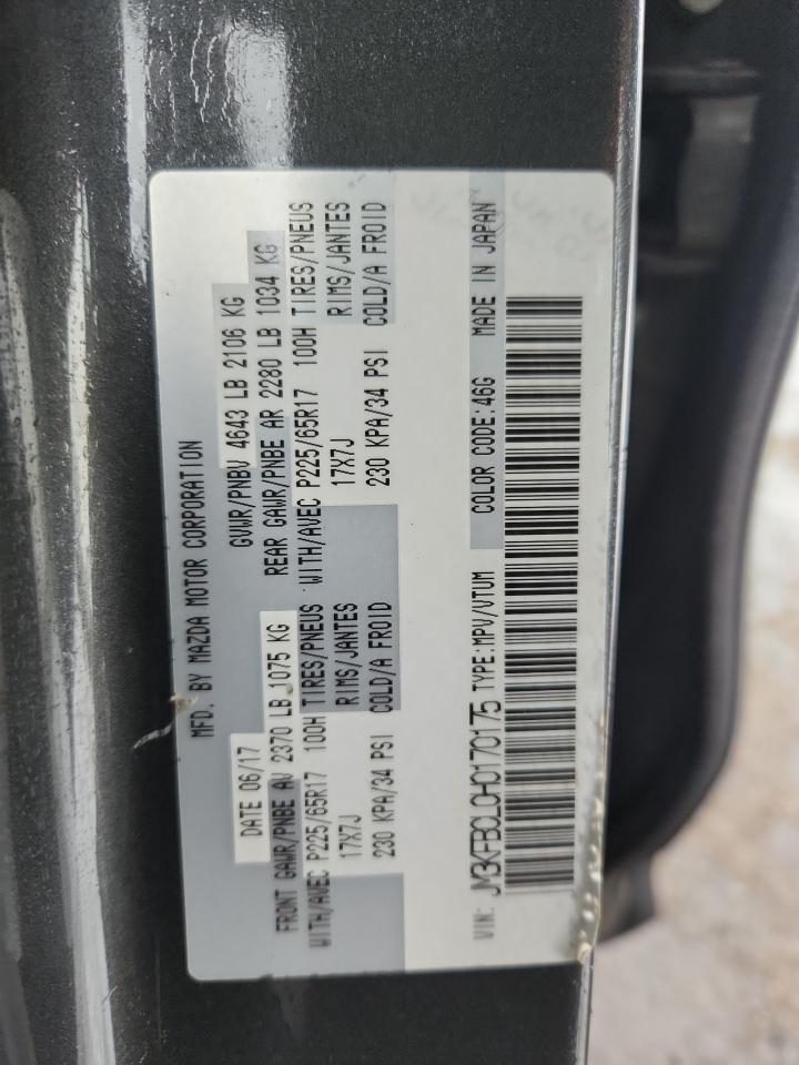 2017 Mazda Cx-5 Touring VIN: JM3KFBCL0H0170175 Lot: 93641645