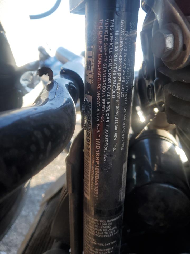 2021 Harley-Davidson Flhxs VIN: 1HD1KRP18MB661091 Lot: 91849055