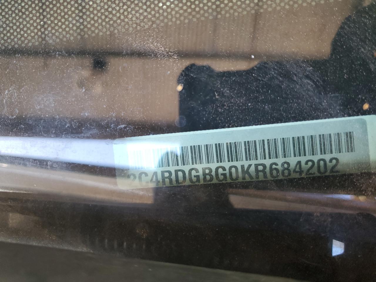 2019 Dodge Grand Caravan Se VIN: 2C4RDGBG0KR684202 Lot: 91811035