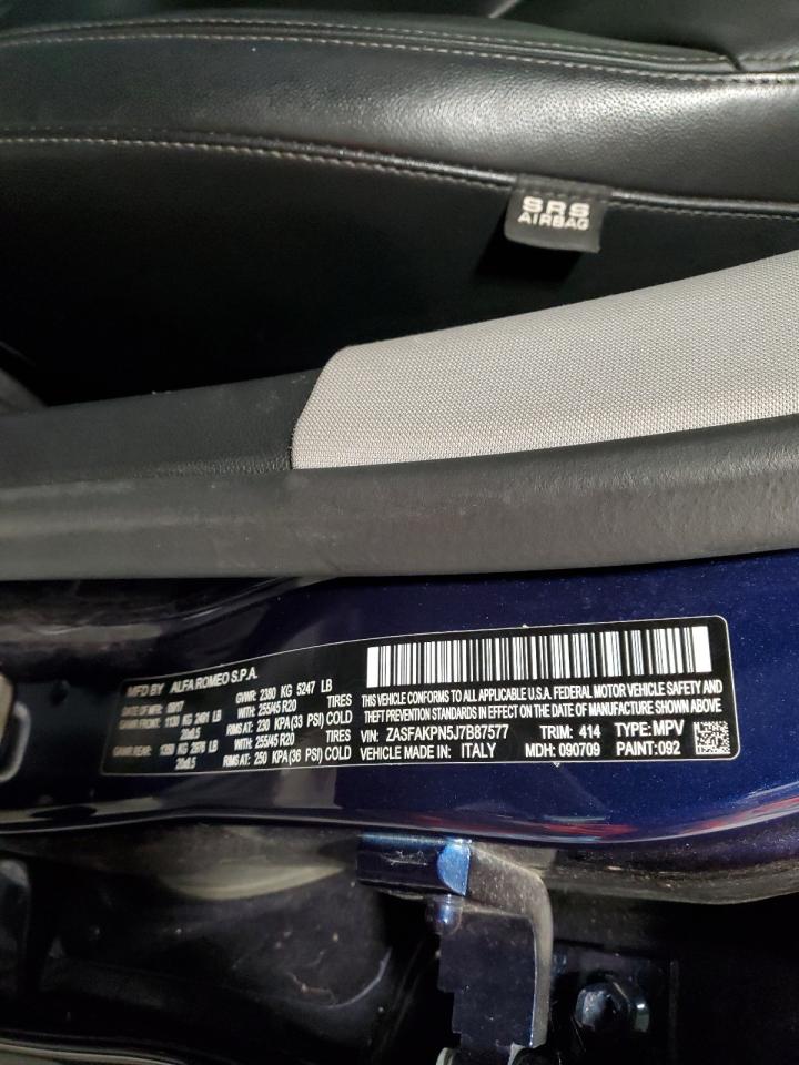 2018 Alfa Romeo Stelvio Sport VIN: ZASFAKPN5J7B87577 Lot: 93190255