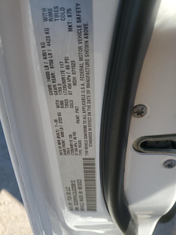 2020 Ram 3500 Big Horn VIN: 3C63RRHL3LG220813 Lot: 93779825