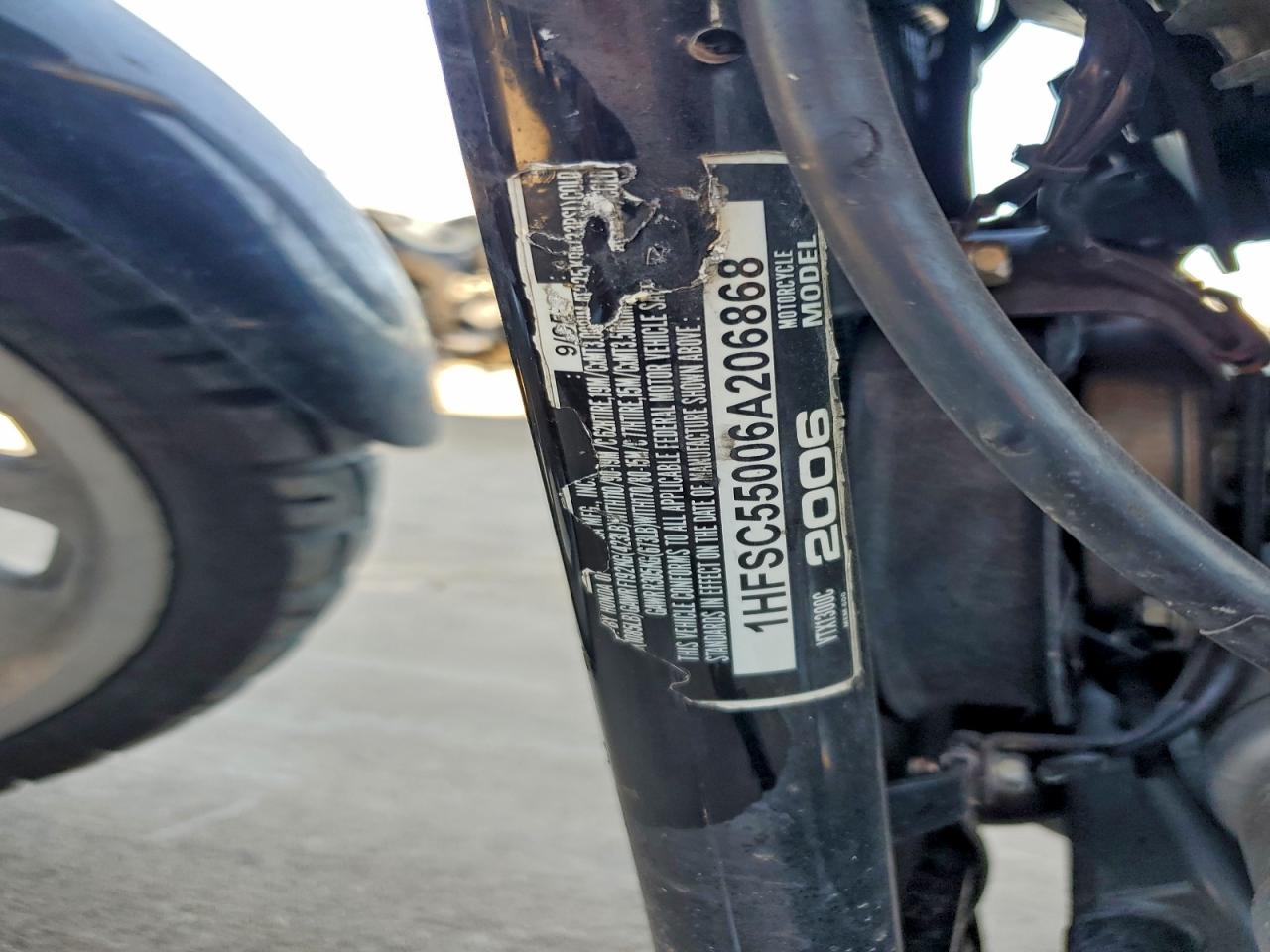 2006 Honda Vtx1300 C VIN: 1HFSC55006A206868 Lot: 90896835