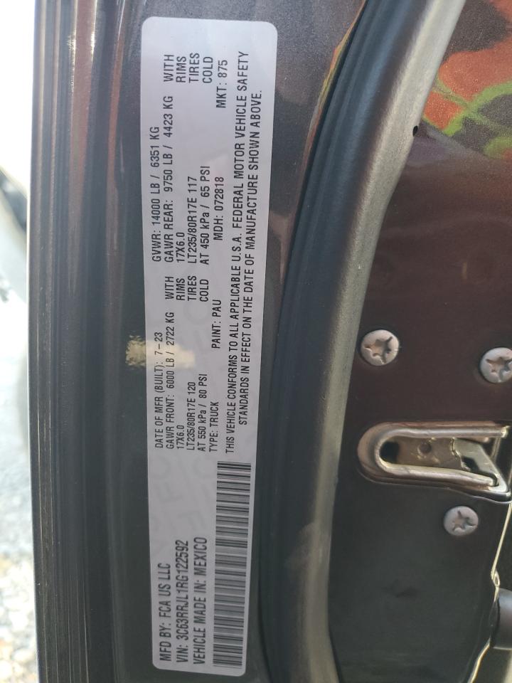 2024 Ram 3500 Laramie VIN: 3C63RRJL1RG122592 Lot: 87398985