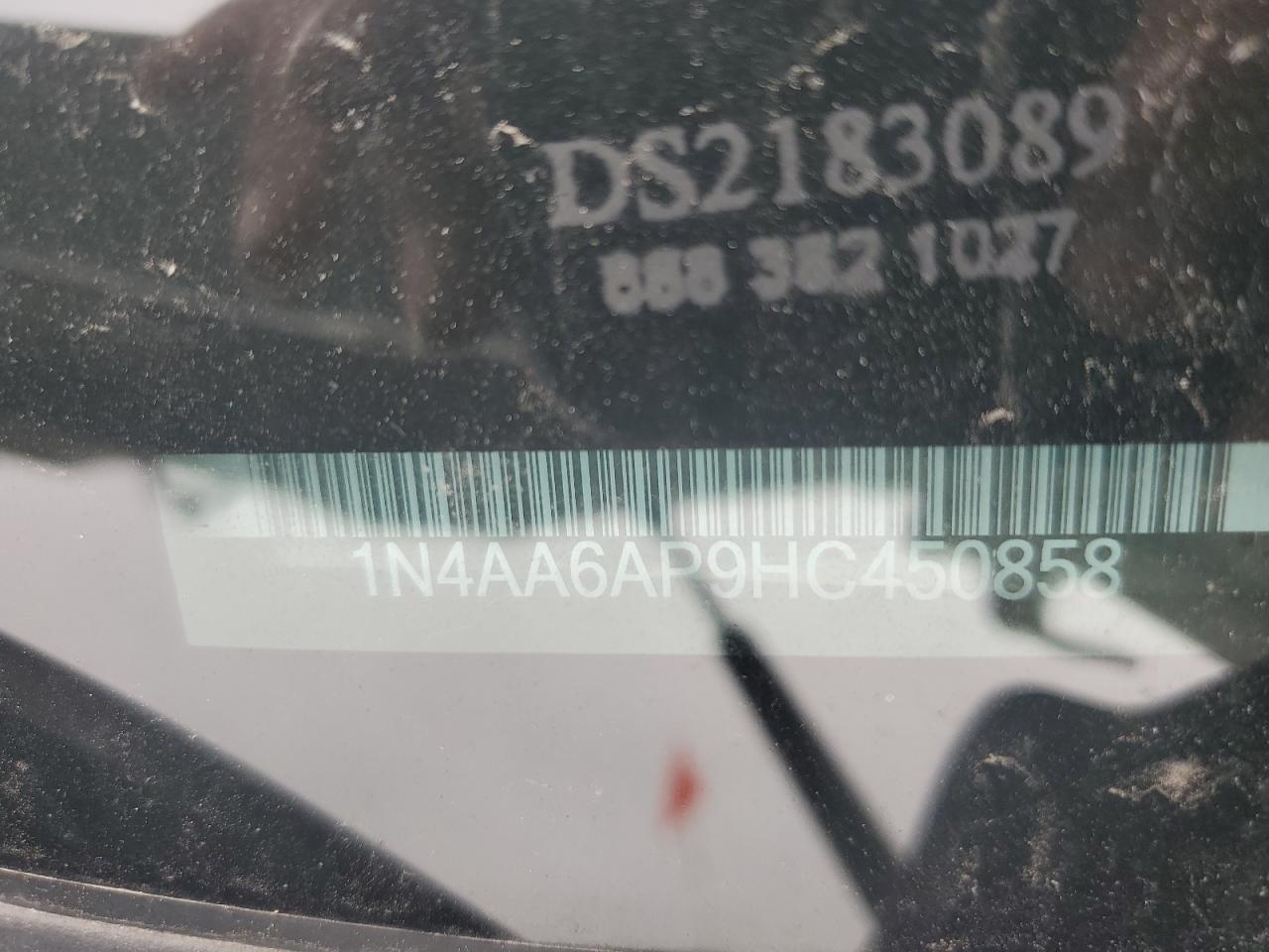 2017 Nissan Maxima 3.5S VIN: 1N4AA6AP9HC450858 Lot: 93749855