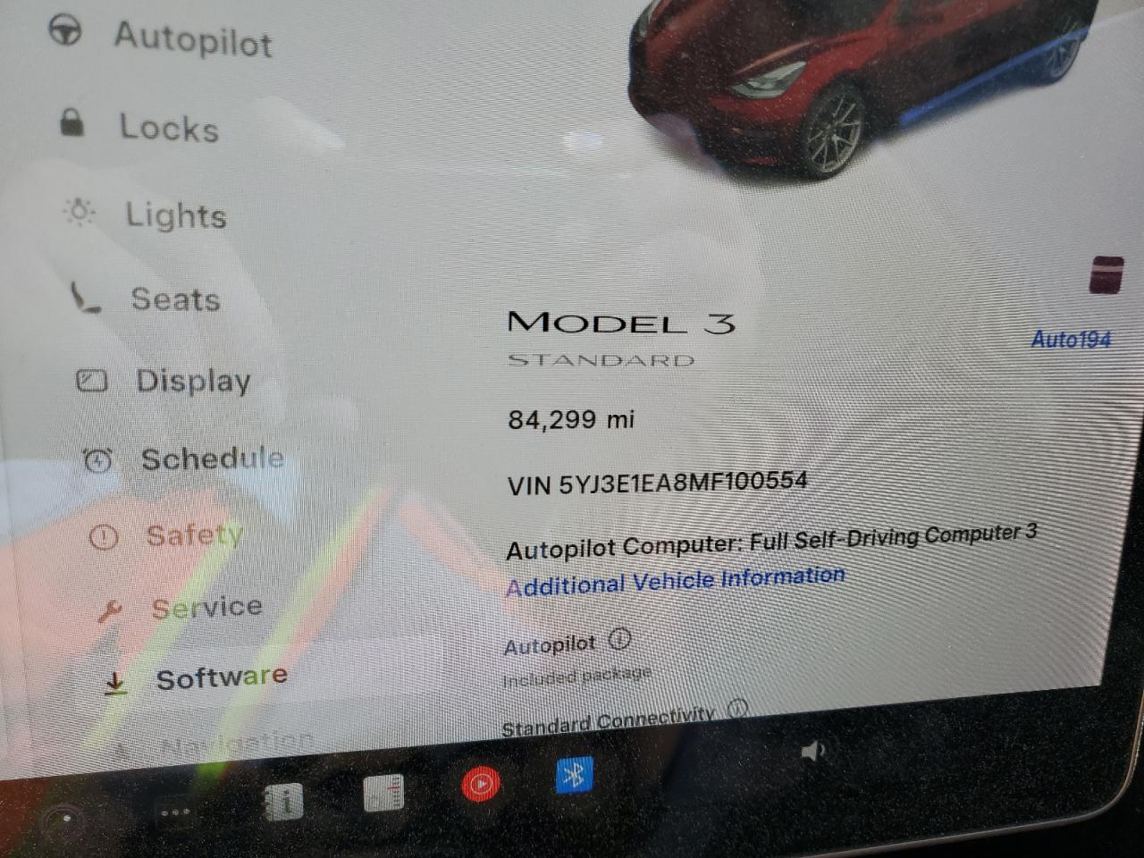 2021 Tesla Model 3 VIN: 5YJ3E1EA8MF100554 Lot: 91285405