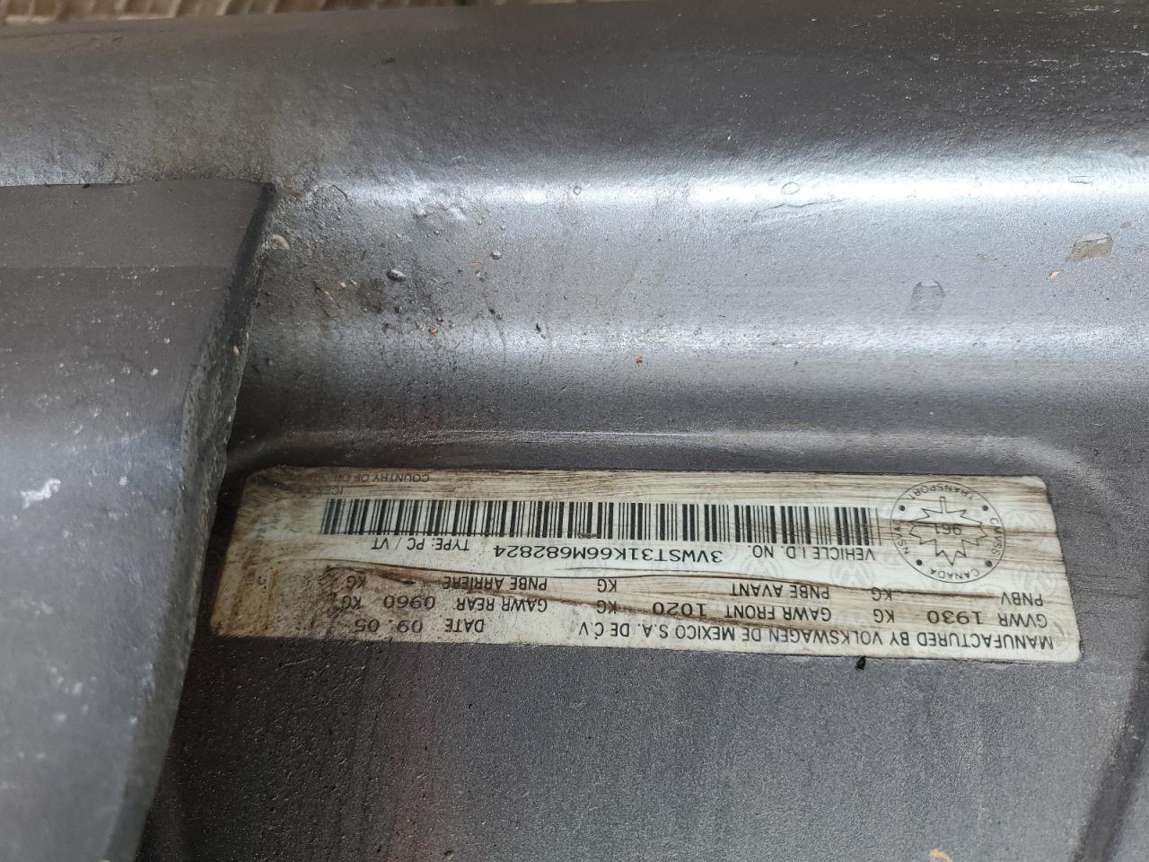 2006 Volkswagen Jetta Tdi Luxury VIN: 3VWST31K66M682824 Lot: 91837595