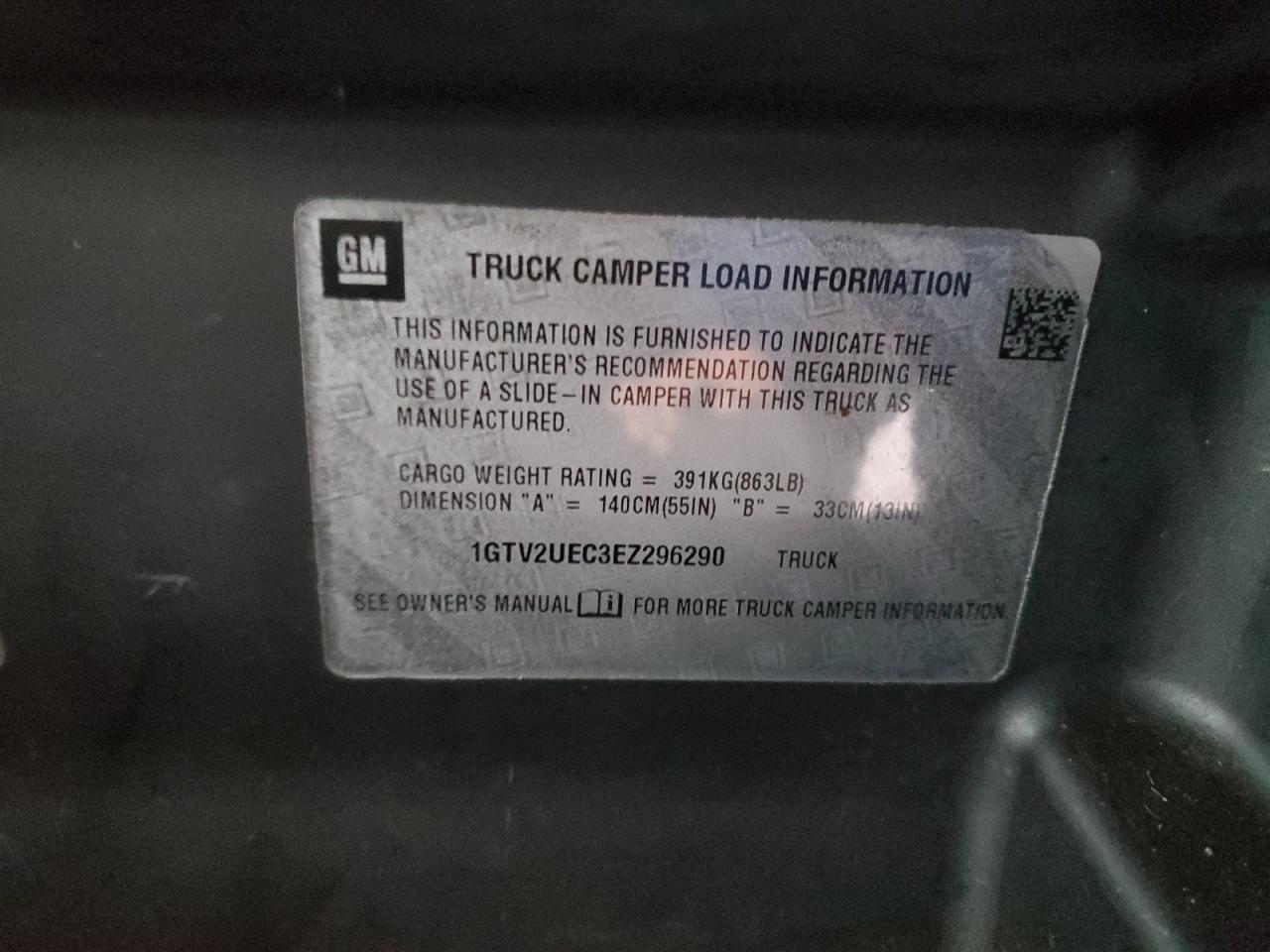 2014 GMC Sierra K1500 Sle VIN: 1GTV2UEC3EZ296290 Lot: 93624415