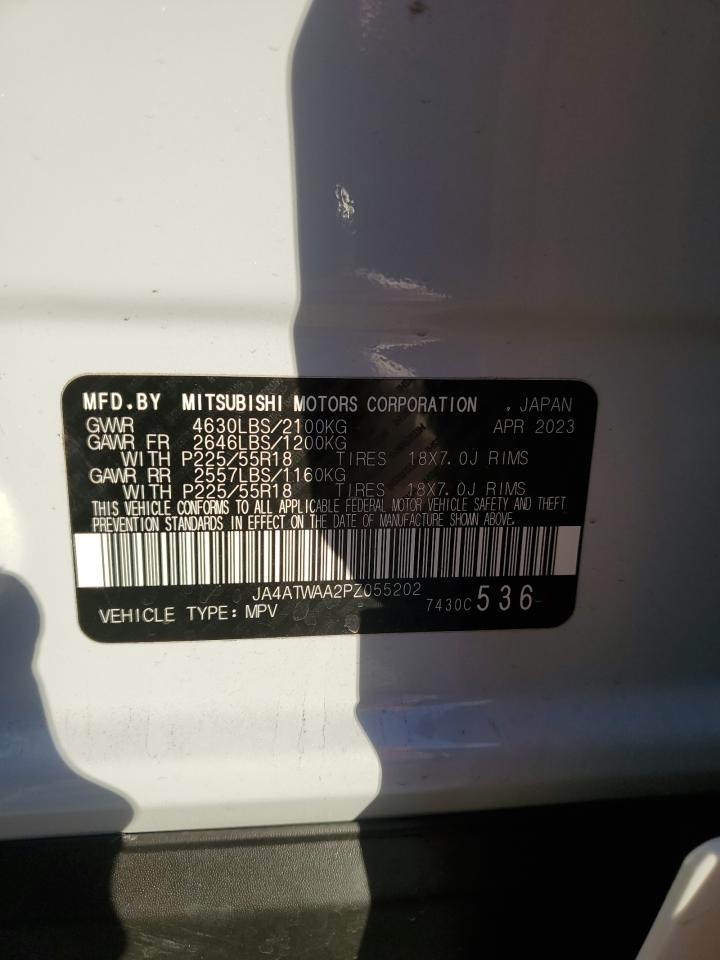 2023 Mitsubishi Eclipse Cross Se VIN: JA4ATWAA2PZ055202 Lot: 93024115