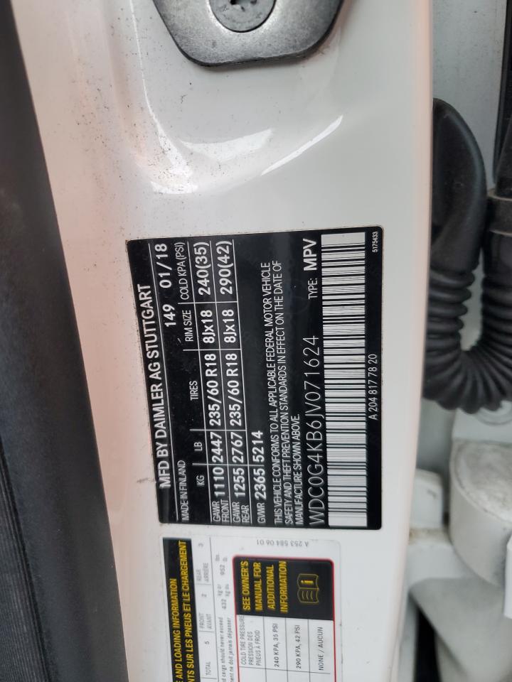 2018 Mercedes-Benz Glc 300 4Matic VIN: WDC0G4KB6JV071624 Lot: 93733025