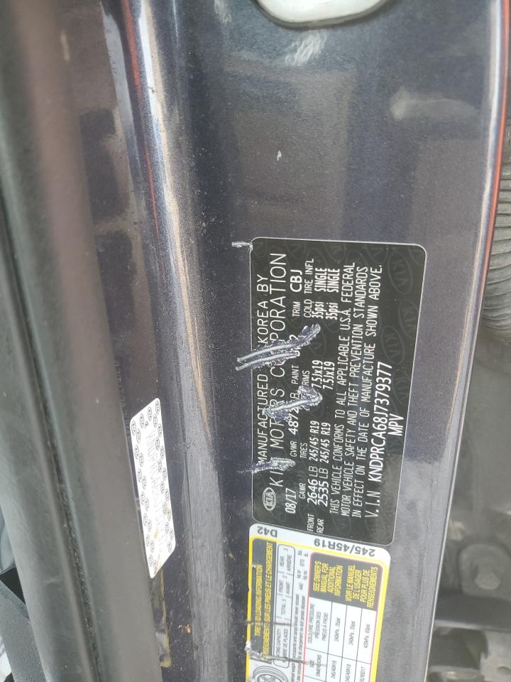 2018 Kia Sportage Sx VIN: KNDPRCA68J7379377 Lot: 93615685