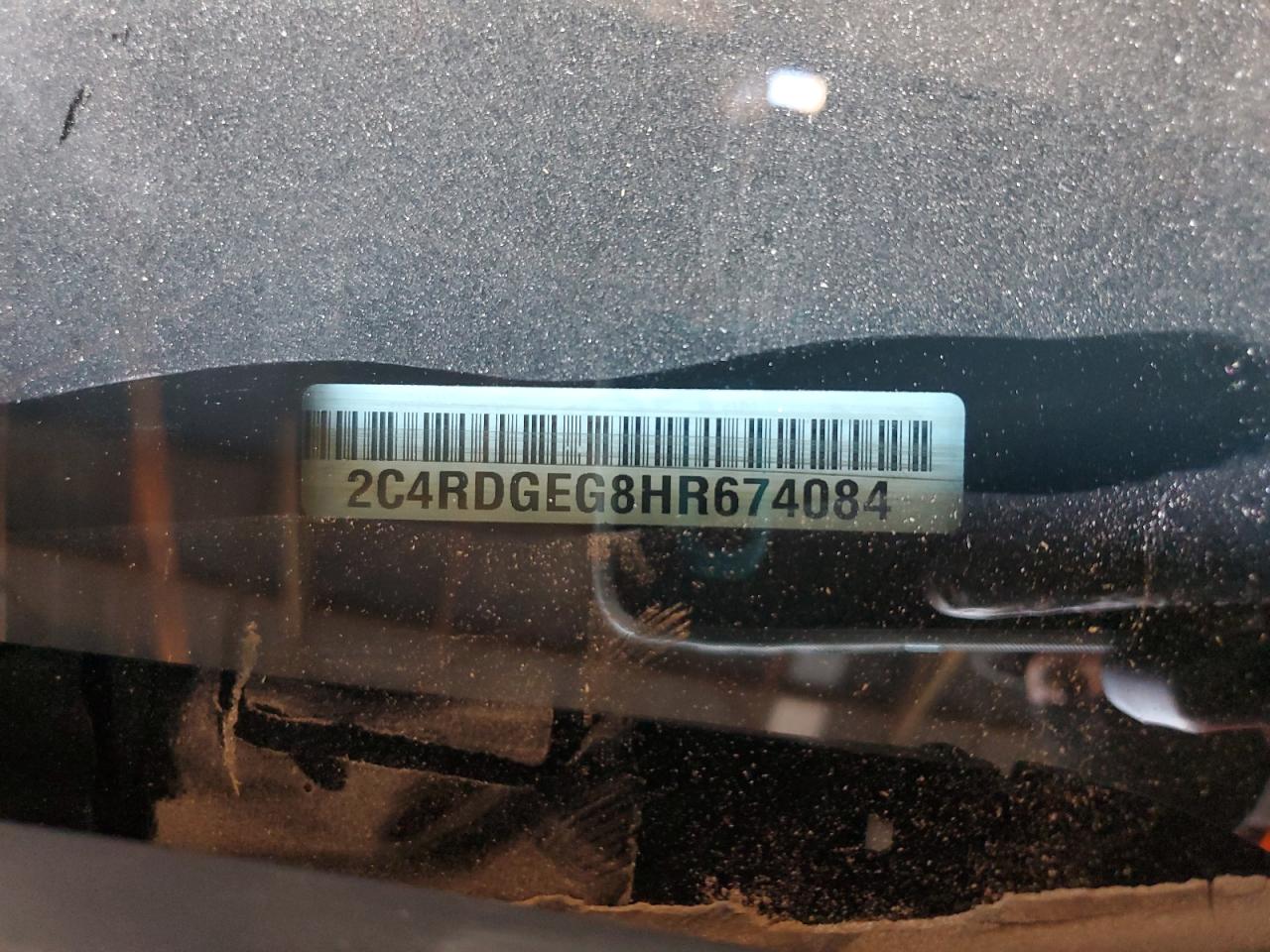 2017 Dodge Grand Caravan Gt VIN: 2C4RDGEG8HR674084 Lot: 91594395