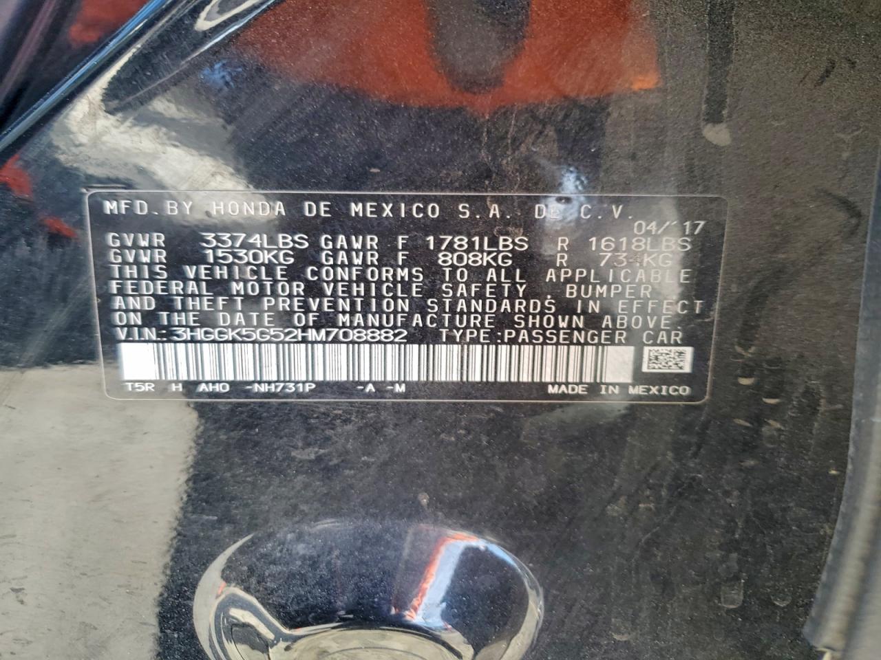 2017 Honda Fit Lx VIN: 3HGGK5G52HM708882 Lot: 94685445