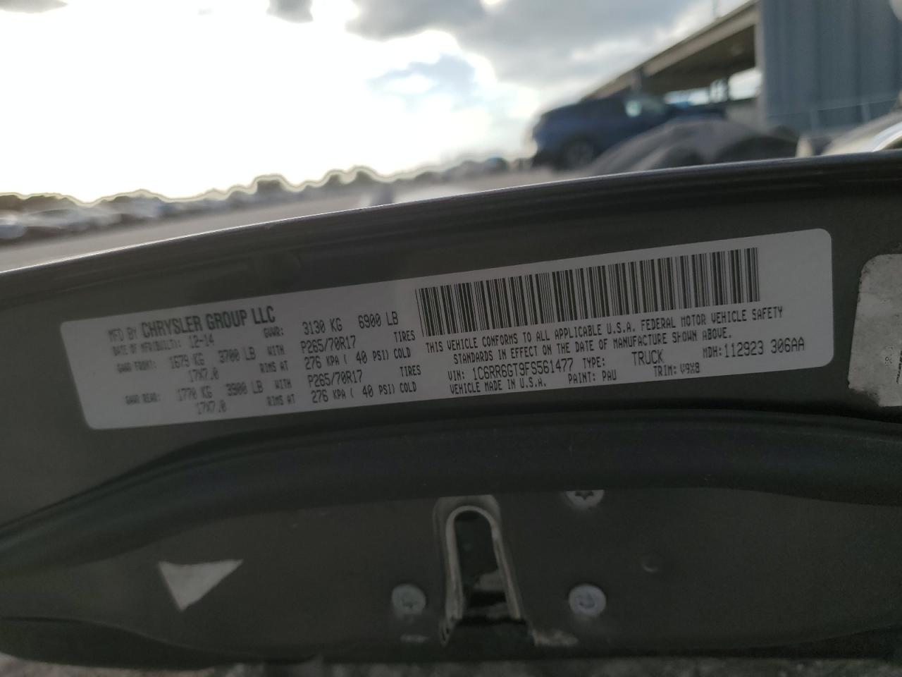 2015 Ram 1500 Slt VIN: 1C6RR6GT9FS561477 Lot: 91153635