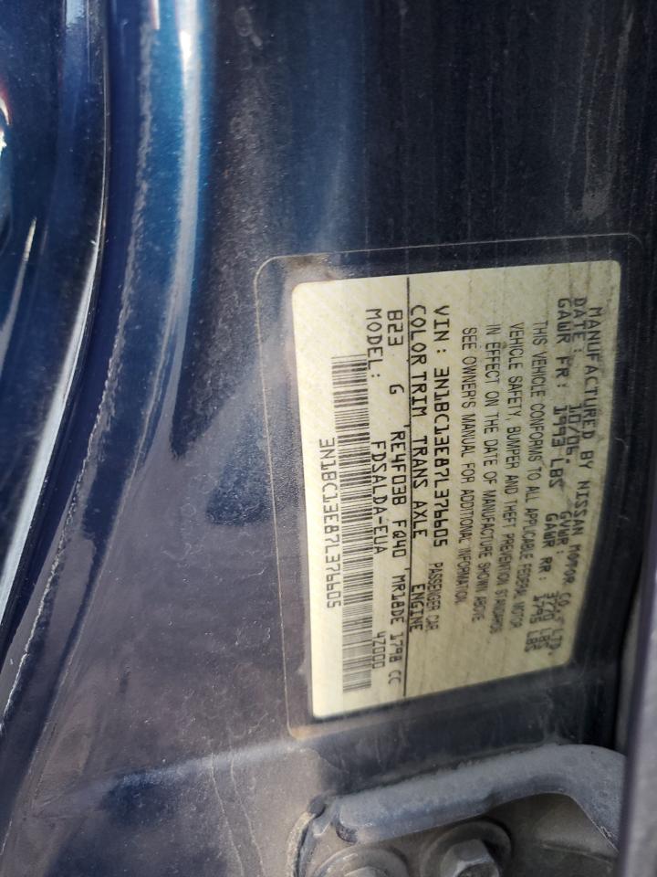 2007 Nissan Versa S VIN: 3N1BC13E87L376605 Lot: 93189305