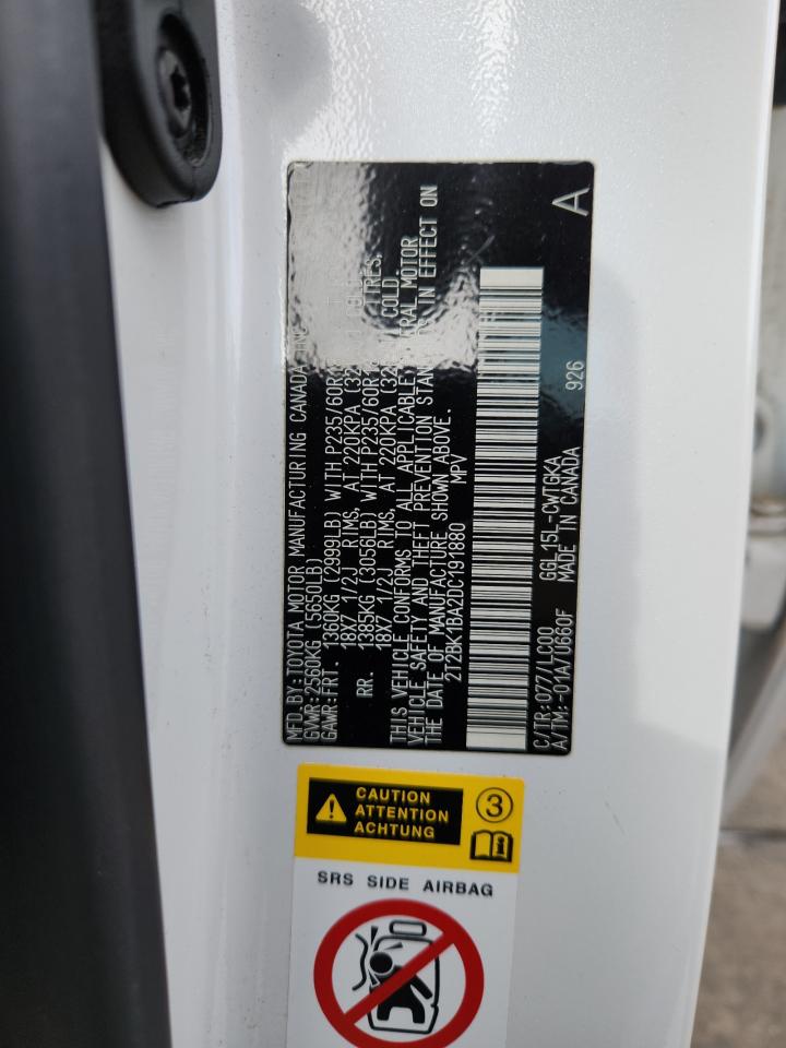 2013 Lexus Rx 350 Base VIN: 2T2BK1BA2DC191880 Lot: 92326475